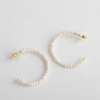

European and American jewelry fashion freshwater pearls simple Pearl Earrings freshwater Pearl Earrings