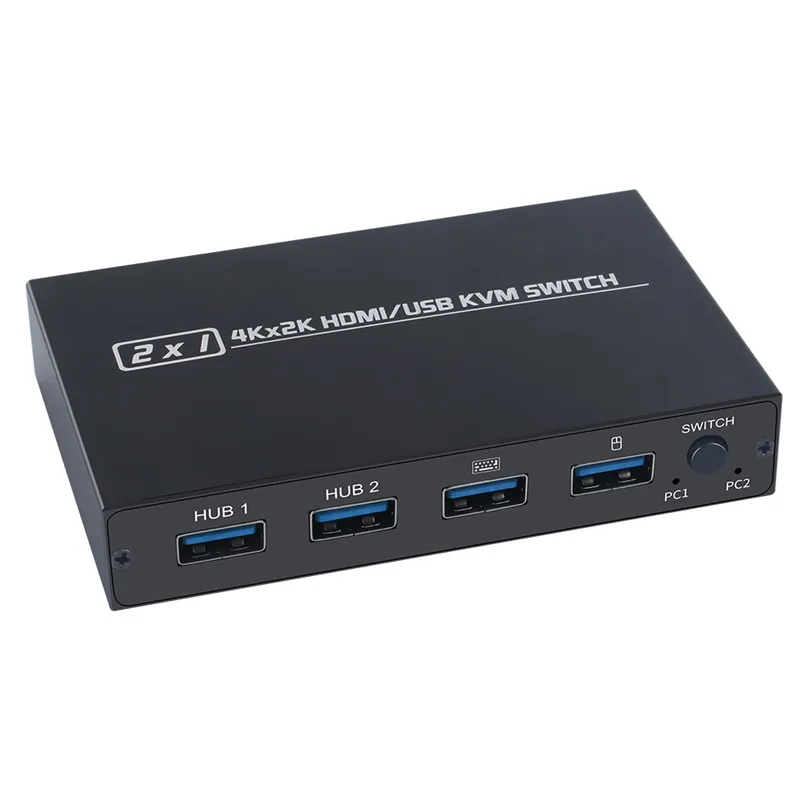 4K USB KVM Switch Box Video Display USB Switch Splitter for 2 PC Sharing Keyboard Mouse Printer Plug And Paly usb kvm switch