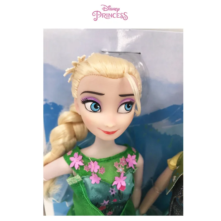 Оригинальная кукла Дисней 33 см, настоящая кукла принцессы Эльзы и Анны из мультфильма «Холодное сердце», Снежная королева, детские игрушки для девочек, подарок на день рождения и Рождество