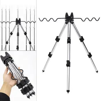 

Portable Aluminum Alloy Telescopic Fishing Tripod Holder Bracket for Fish Rod Fishing Tool Accessories