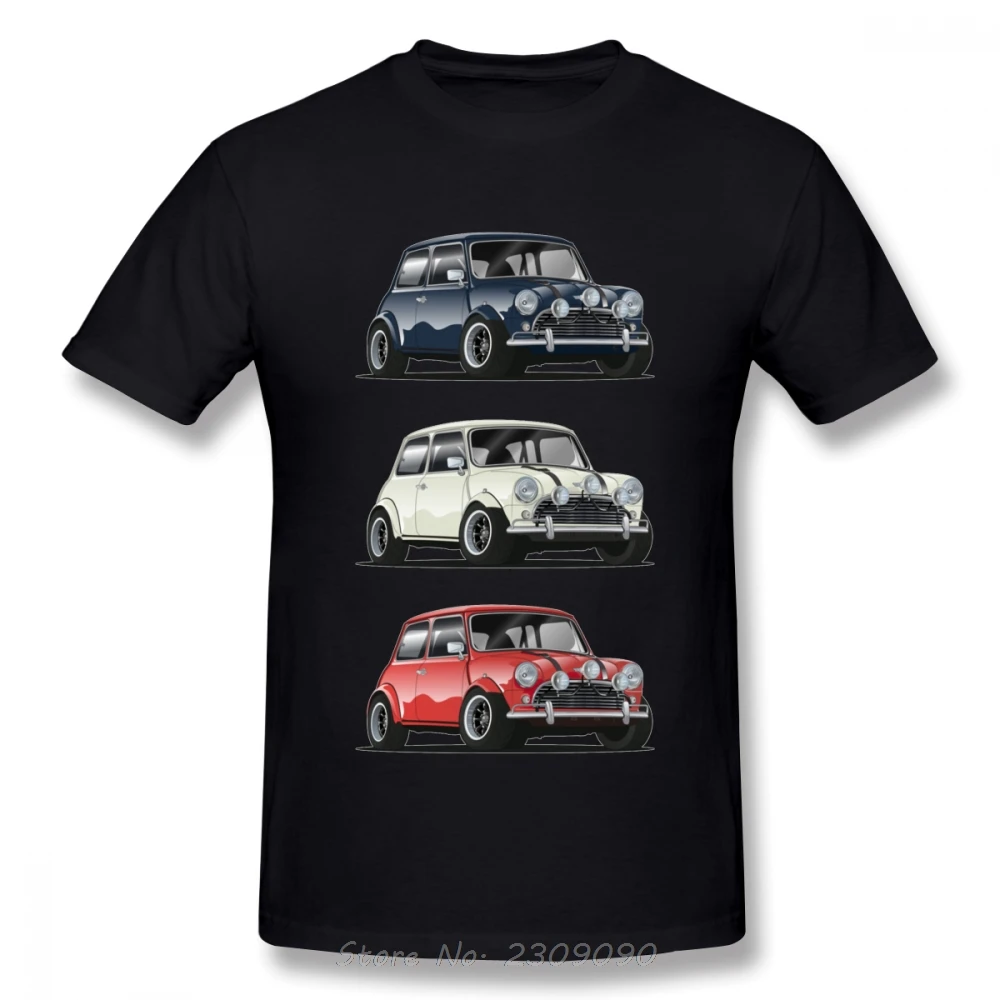 Retro The Italian Trio Mini Cooper T Shirt Popular Car Hipster Style T-shirt Men Cotton Tshirt Hip Hop Tees Harajuku