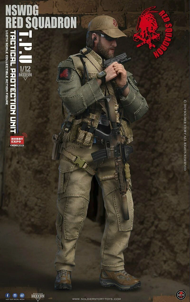 15,3 см mini SoldierStory SSM001 1/12 NSWDG RED SQUADRON T.P.U Soldier нормальная версия фигурка подарок для фанатов