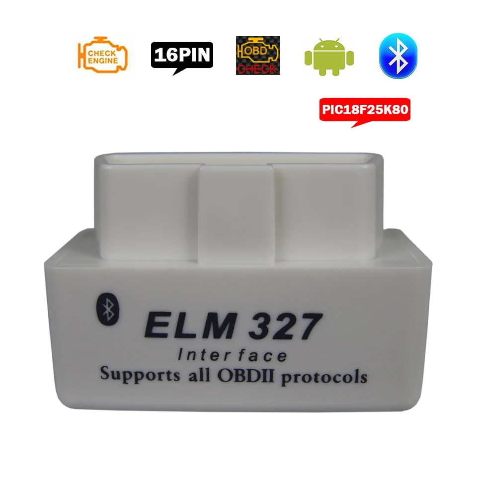 Диагностический инструмент ELM 327 OBDII Elm327 Bluetooth V1.5 OBD2 Elm V 1 5 OBD 2 Автомобильный
