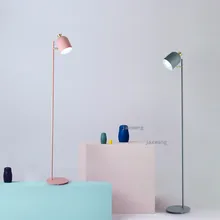 Железные напольные лампы в скандинавском стиле для гостиной, современный светодиодный Вертикальный Торшер, прикроватный стоячий светильник, светильник для чтения, светильники