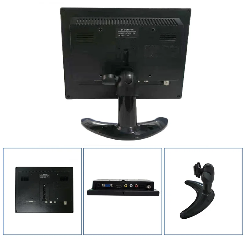 ZHIXIANDA 8 дюймов 1024*768 Монитор с BNC HDMI AV VGA USB вход для автомобиля CCTV DVR микроскоп