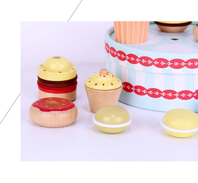 Bolo de brinquedo conjunto cozinha jogar casa simulação utensílios de  cozinha cozinhar donut bolo carrinho menina 3-6 anos de idade - AliExpress