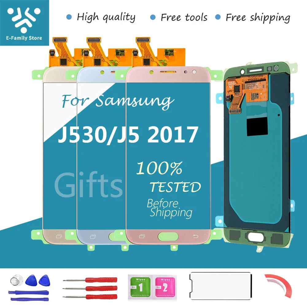 E-family 5," дисплей для samsung J5 дисплей сенсорный экран дигитайзер J5 Pro J530M J530F SM-J530F ЖК сенсорный экран дигитайзер