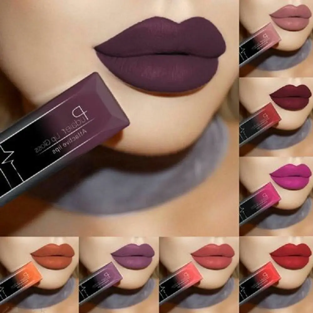 Pudaier Metal Matte Liquid Lipstick Waterproof Long Lasting Nude Lip Gloss Sexy Red Velvet Lip Tint Makeup Cosmetics Batom Pudaier Metal Matte Liquid Lipstick Waterproof Long Lasting Nude Lip Gloss Sexy Red Velvet Lip Tint Makeup Cosmetics Batom
