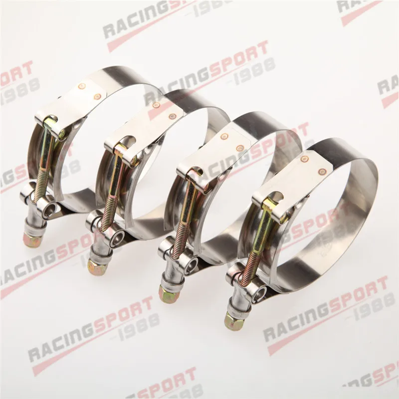 New 4PCS 1.5&quot Stainless Steel Turbo Pipe Hose Coupler T-bolt T-Clamps 43-49mm | Автомобили и мотоциклы