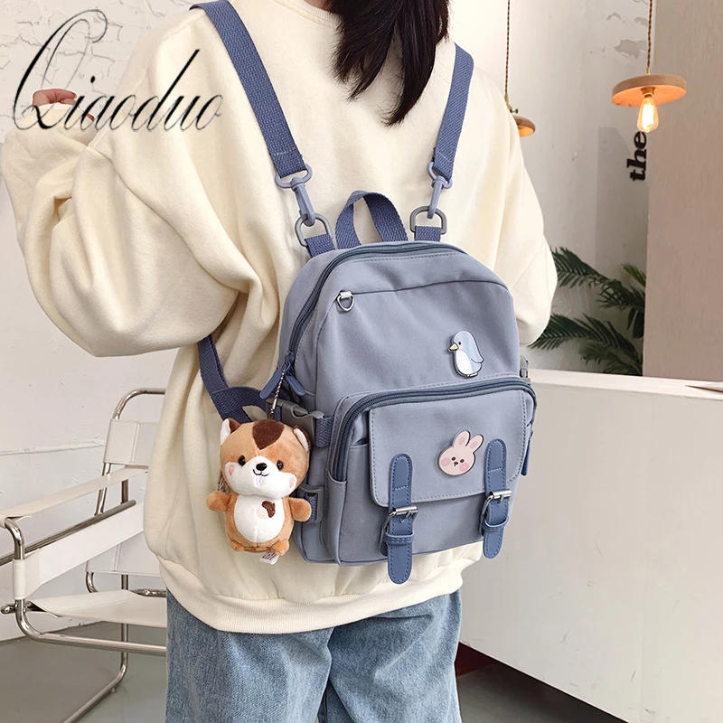 Qiaoduo Mini mochila de de estilo coreano para mujer, morral de viaje a la moda, bolso escolar de ocio, bolso de hombro para chica|Mochilas| - AliExpress