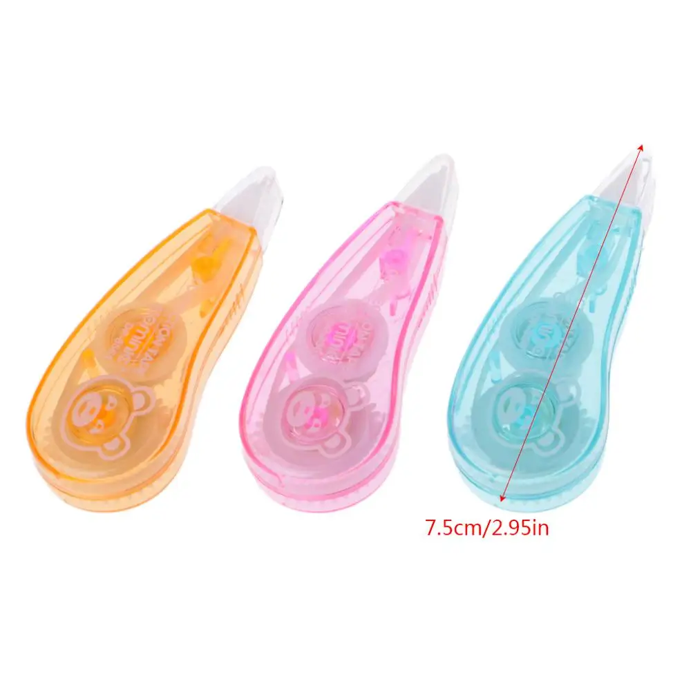White Correction Tapes Tear Resistant Clear Office Supply Stationery