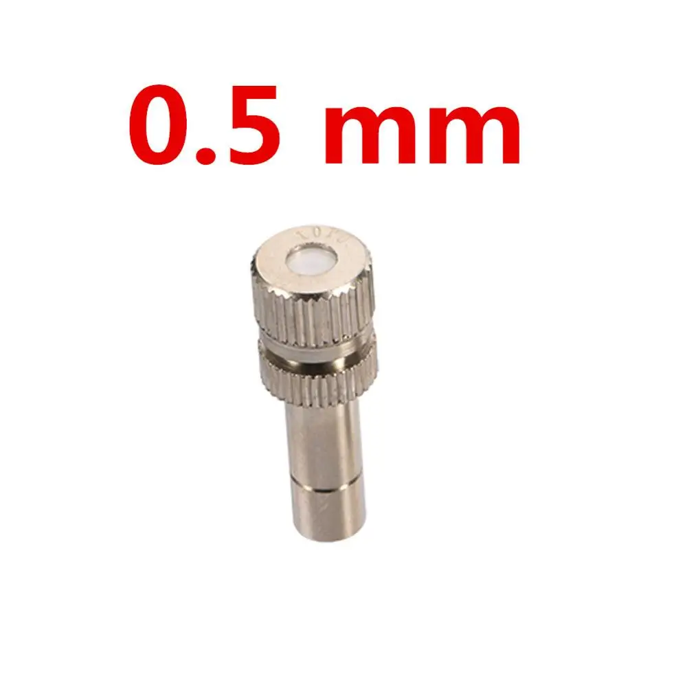 0.1-0.8mm Low Pressure Fine Misting Nozzles Disinfection landscaping Cooling Humidification Atomization Sprayers 3Pcs 