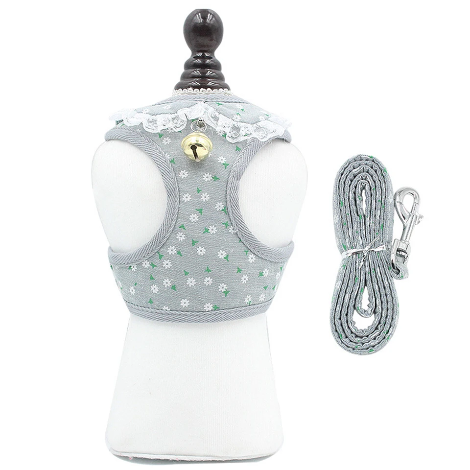 Шлейка для домашних животных Lesh кружевной жилет маленьких и средних собак кошек