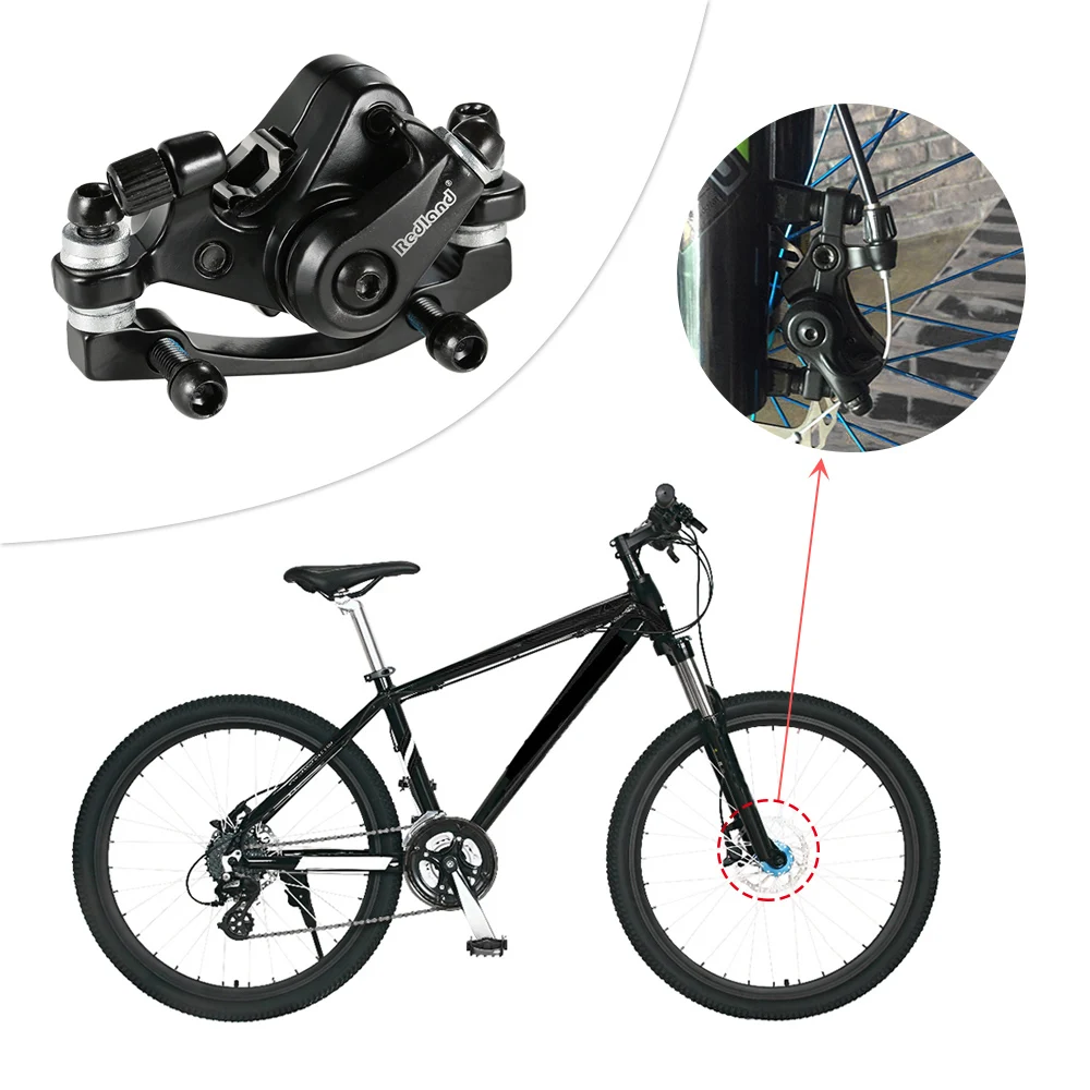 Алюминиевый сплав велосипедный тормоз Открытый Велоспорт MTB горный велосипед передний дисковый тормоз механический суппорт