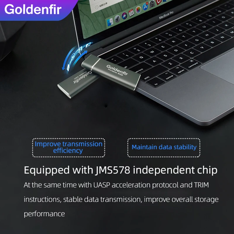Goldenfir мини Портативный SSD USB 3,0 60 Гб 64 ГБ 120 ГБ 128 ГБ 240 ГБ 256 ГБ 480 ГБ 512 960 1 ТБ внешний твердотельный накопитель