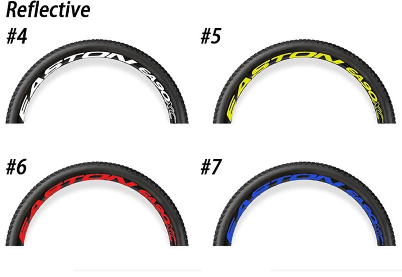 26er 27,5 er 29er MTB обода колеса стикеры велосипед наклейки велосипед Светоотражающие горный велосипед колеса с наклейкой для EA90 XC