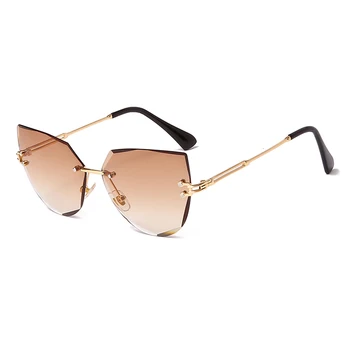 New Rimless Cat Eye Sunglasses
