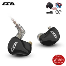Cca CA16 7BA + 1DD Hybrid Drivers Hifi Monitoring Oordopjes In Ear Oortelefoon Headset Met 2PIN 0.75Mm Connector Voor c12 C10 C16 Zsx