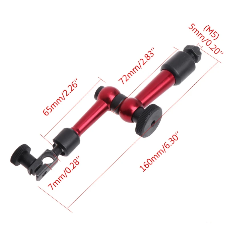 

M5 Universal Flexible Magnetic Metal Base Holder Stand For Dial Indicator New B95A