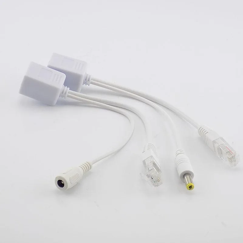 10 пар 12 в кабель адаптер Poe Rj45 Poe сплиттер инжектор комплект питания разделитель жил кабеля Combiner Cctv аксессуары O21