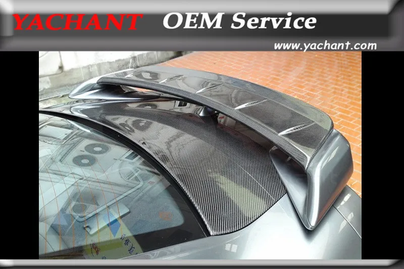 

Car-Styling Carbon Fiber Rear Spoiler Gurney Flap Fit For 2008-2016 Nissan R35 GTR WA Style Gurney Flap