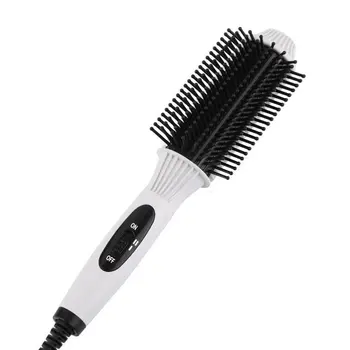 

Fast Warm-up Hair Straightener Portable Hair Straight Electric Brush Instant Styling Hot Comb Curling And Straightening