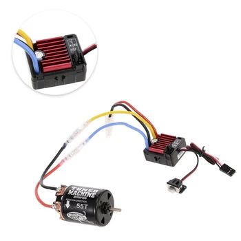 

QuicRun 1060 Waterproof Brushed ESC and SnowPanther Hobby 540 55T Brushed Motor Remote Control Toys Parts & Accs
