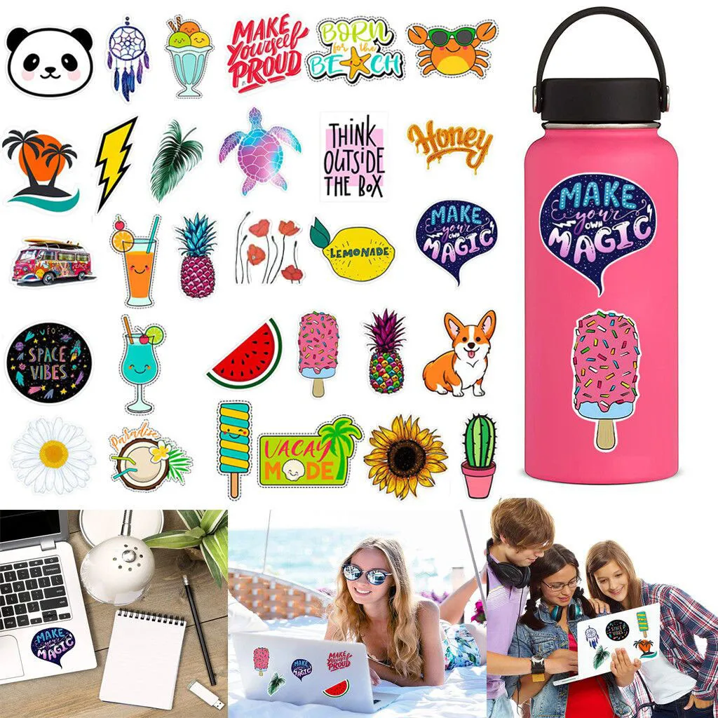 

KAKUDER 30 Pcs Aesthetic Sticker Pack Water Bottle Laptop Feminists Trendy Stickers Decal Graffiti Patches Stickers 19Oct09