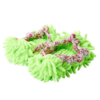 

Slippers with mop cover, clean the bathroom (green)