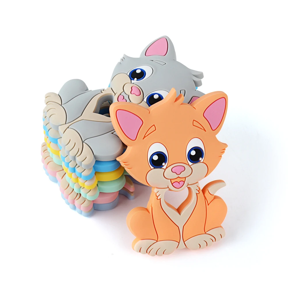 Keep& grow Cat Силиконовые Прорезыватели для зубов пищевое Животное Детские Прорезыватели для зубов подарок жевательные игрушки для малышей Аксессуары для грызунов