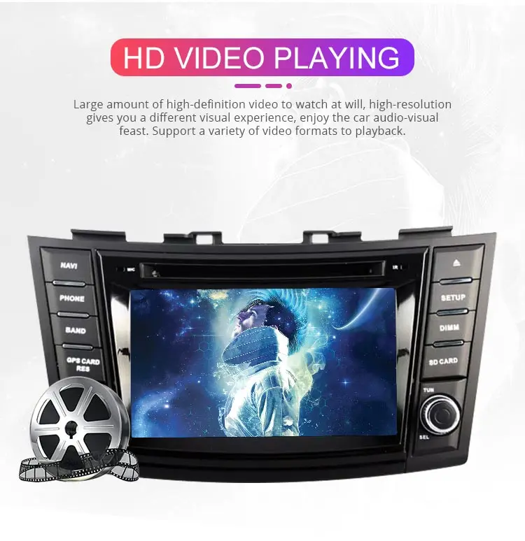 Excellent Besina Android 9.0 Car DVD Player For SUZUKI SWIFT 2011 2012 2013-2015 Multimedia GPS Navigation WIFI 2 Din Car Radio 64G Stereo 4