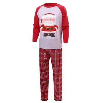 

Couples Pajama set Christmas costume Sleepwear women men Pajamas Santa Claus d91116