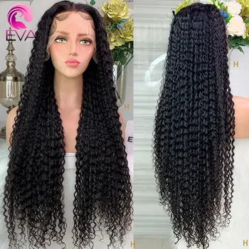 

Eva Hair 26-32 inches 13x6 Lace Front Human Hair Wigs Pre Plucked Remy 150% Curly Hair Wigs With Baby Hair For Black Women
