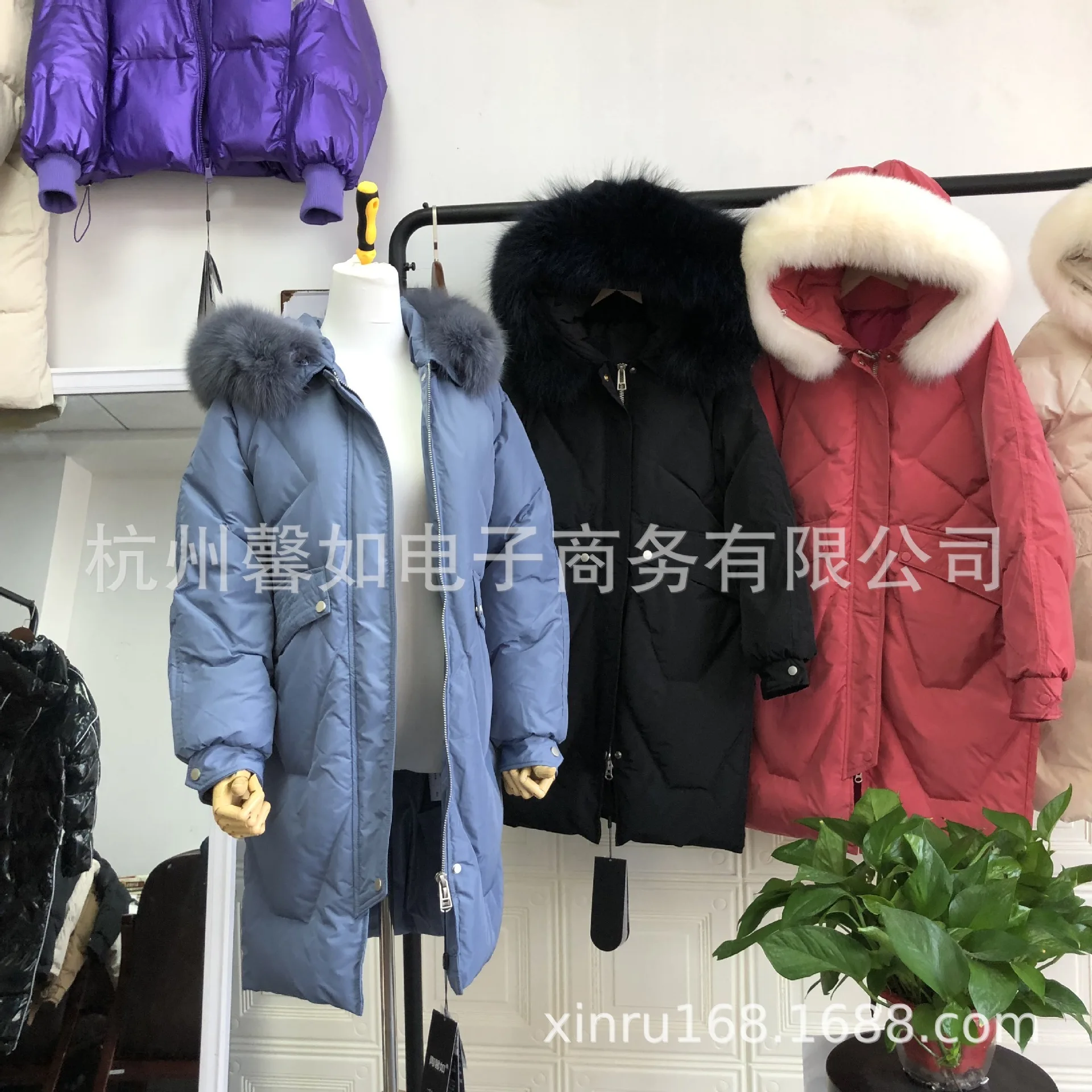 Новые зимние продукты, Южная Корея, стиль, женский пуховик, Женская Длинная толстая Вельветовая куртка с меховым воротником