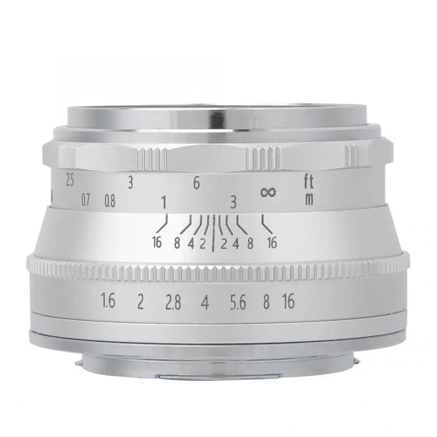 Cheecar-35mm f1.6 ручная APS-C prime без отражателя камера ручная фокусировка объектива, для eos-m, для sony-e, для fuji-x, для M4/3
