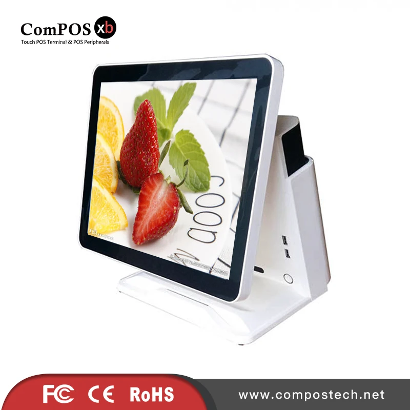 

15 inch touch screen POS machine with customer diaplay for supermarket