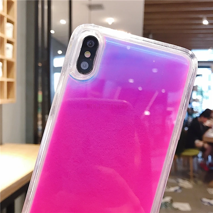 Luminous Жидкий чехол, светящийся в темноте для samsung S10 S9 Plus Note 8 9 A7 A8 A6 J4 J6 J8 M10 A10 A20 A30 A40 A50 A70 J3 J5 J2 Prime