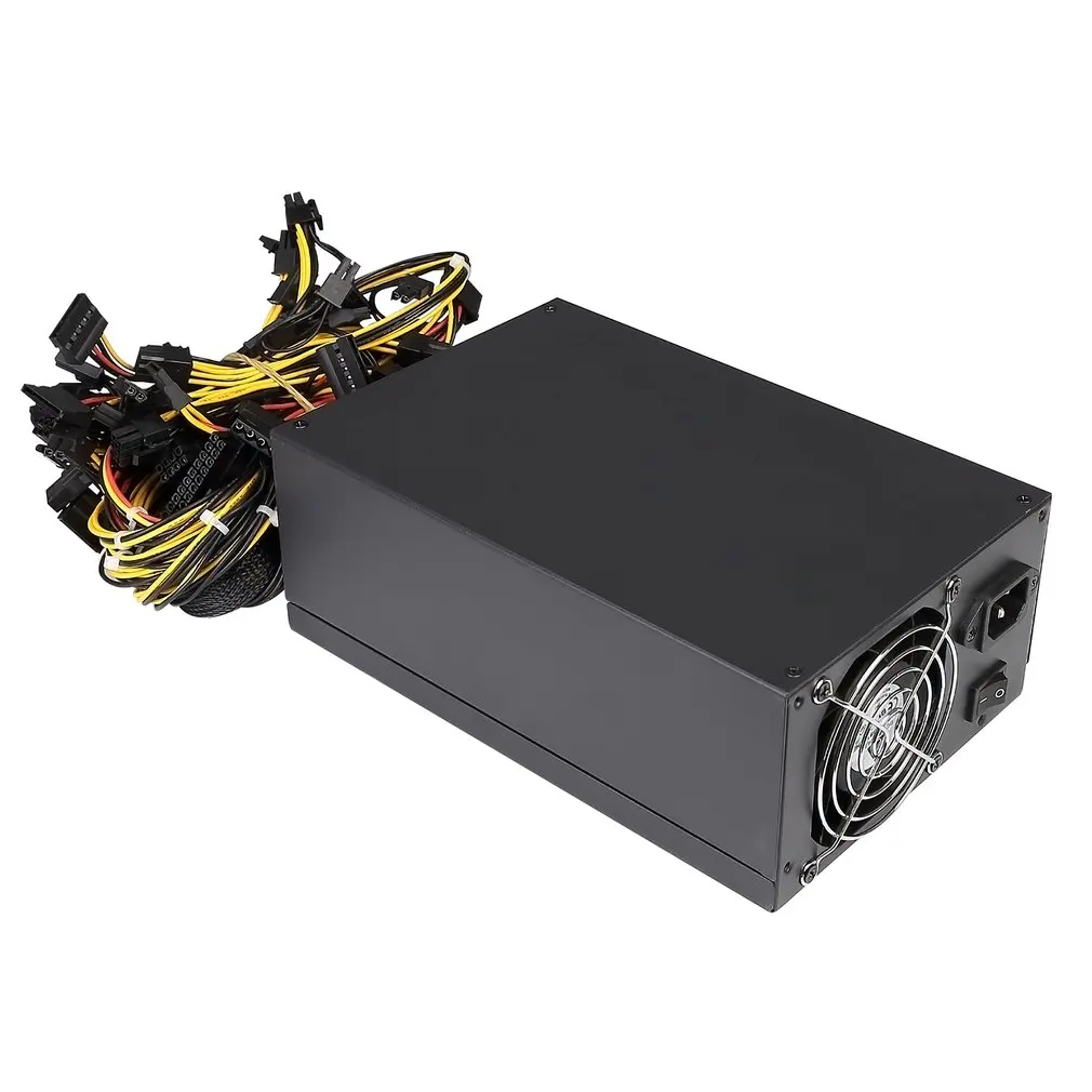 

200-240v Graphics Card Mining Machine Power Multi-channel 2000w 8 Card 2000w Atx Gold Mining Power Supply Sata Ide 8 Gpu
