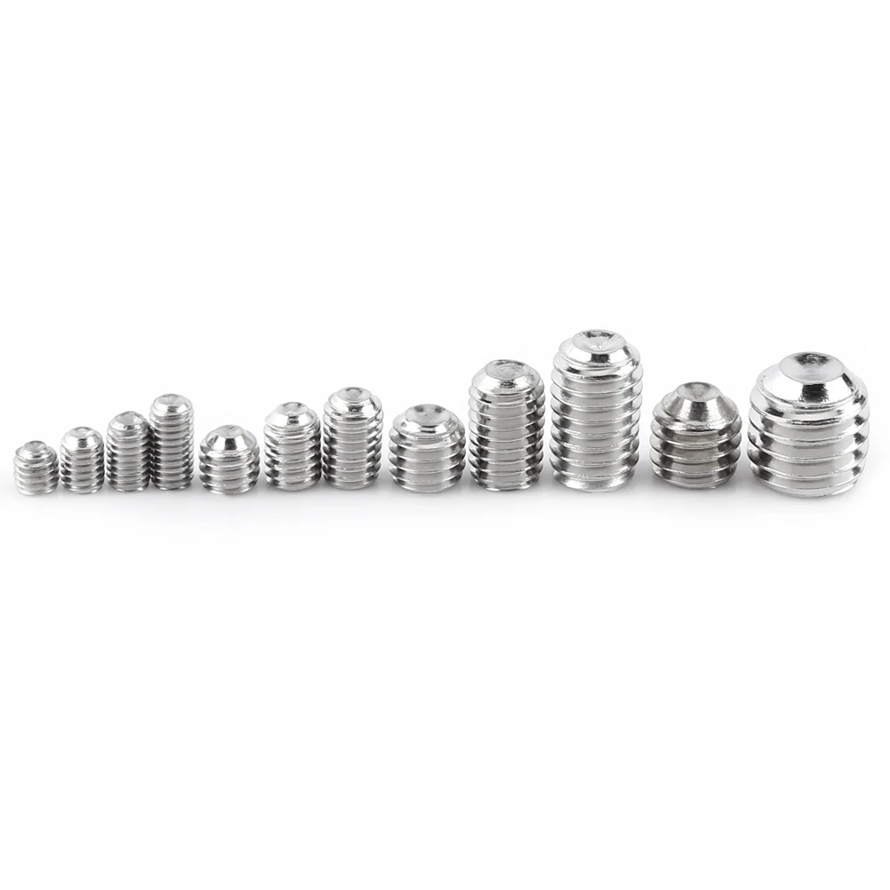 240pcs M3/M4/M5/M6/M8 Hex Socket Set Screws Assortment Kit With Hex Keys Hex Set Grub Screw Assortment Screw Combination Set