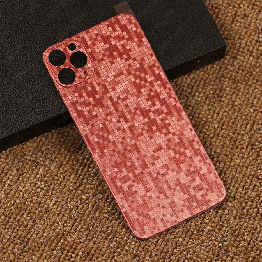 Для iPhone 11 Pro Max кожаный узор задняя Вставка Наклейка 3D полное покрытие протектор экрана для iPhone 11 Pro задняя мягкая пленка