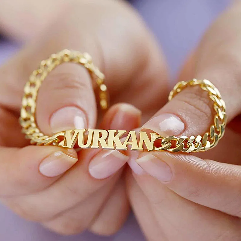 Custom Name Bracelet - Gold