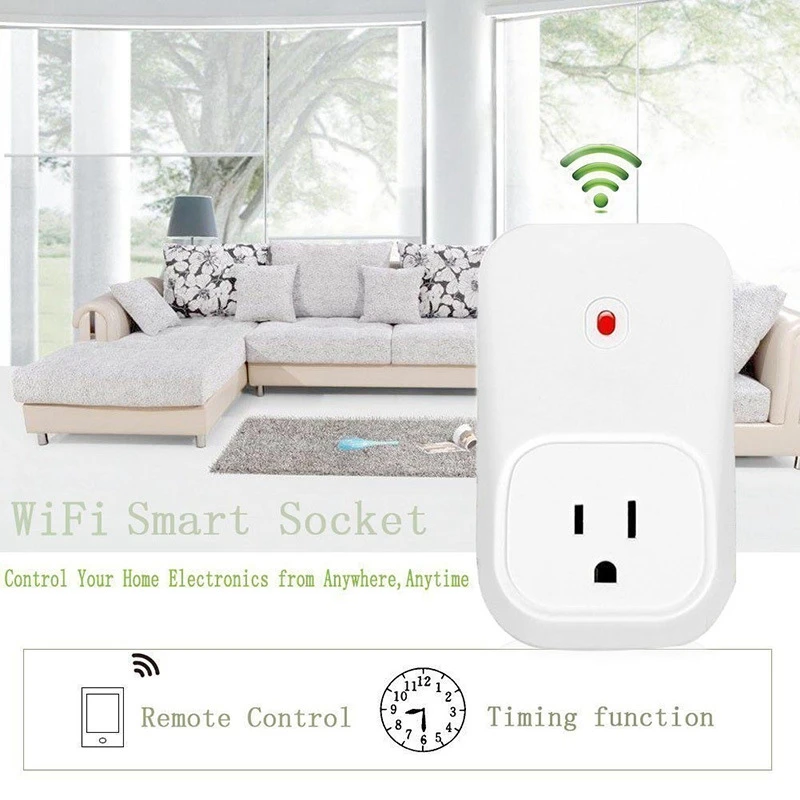 Умная розетка умная с Wifi синхронизацией пульт дистанционного управления
