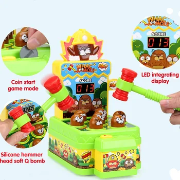 

Crazy challenge hamster King acousto-optic electric beat music children's educational nostalgic toy packaging