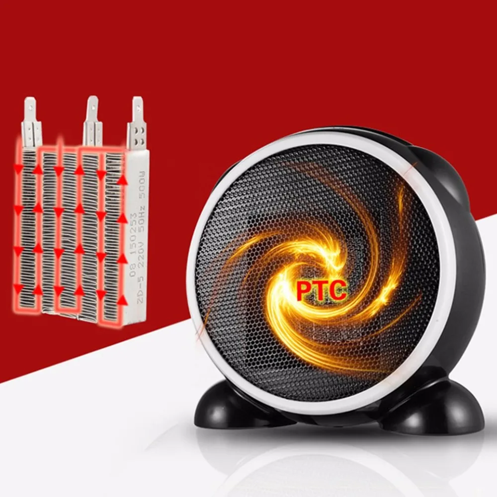 

Electric Heaters Mini Personal Ceramic Space Heater Electric Winter Warmer Fan EU Plug Desktop Electric Heaters For Home Office