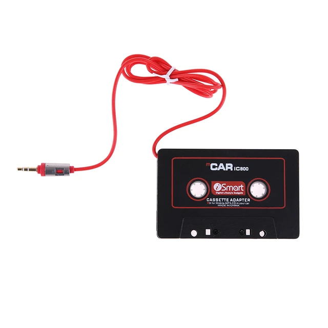 Adaptateur Universel Noir de Cassette Audio Stéréo de Voiture, pour  Téléphone, Lecteur CD MP3, Prise Jack 110mm, 3.5 cm - AliExpress