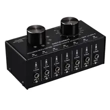 6 Input 1 Output Audio Signal Selection Switcher Output Volume Adjustment Control 3.5mm Interface