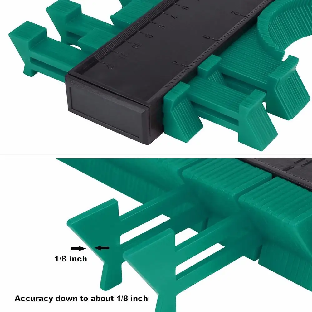 Пластиковый измерительный прибор, контурный профиль, копировальный прибор, Дубликатор, Стандартный инструмент для маркировки, плиточный ламинат, универсальный инструмент#1113