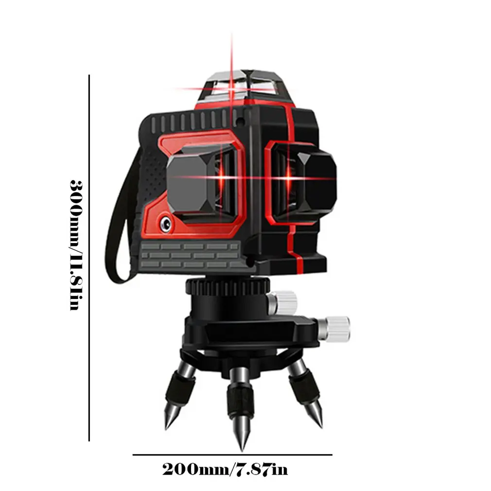 12 Line High Precision Automatic Infrared Level Three Color Infrared Laser Level Strong Light Laser Level Instrument