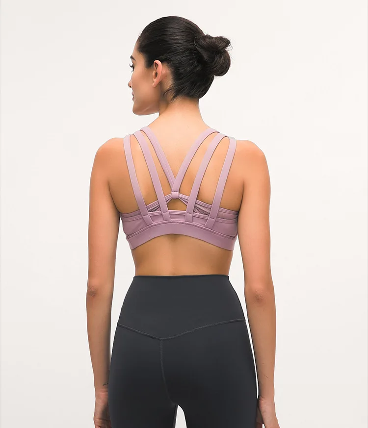 Smooth Sweat-wicking Free To Be Moved Sports Bra for Women Gym Four-way Stretch With a Cool Yoga Bras Push up Fitness Bra Top
