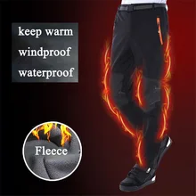 Теплые зимние водонепроницаемые лыжные брюки для сноуборда для мужчин и женщин треккинговые флисовые зимние штаны для рыбалки, кемпинга, походов, лыжного спорта